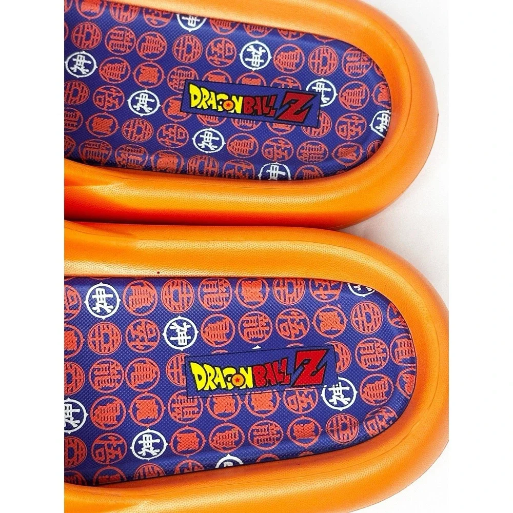 Dragon Ball Z Kame Symbol Men's Cloud Comfort Foam Slide Sandals Orange Size 10